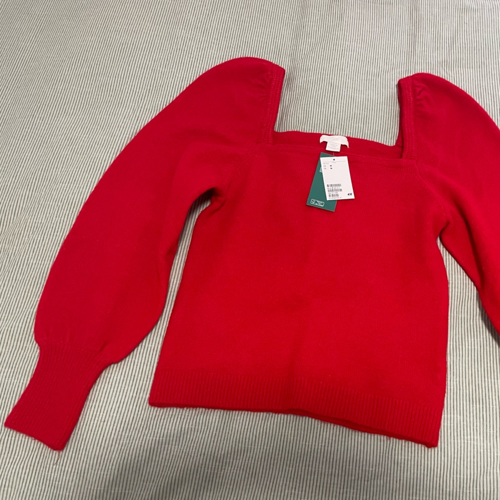 H&M puff sleeve sweater